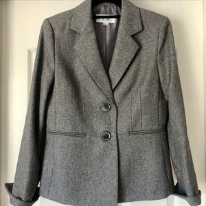 Le Suit Grey Pantsuit Size 4